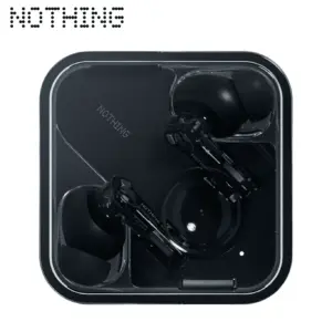 Nothing Ear Wireless Earbuds with ChatGPT Integration | Smart ANC | Hi-Res Audio | 11mm Dynamic Bass Boost | 40.5H Playtime | 6 Mics for Calls | Wireless Charging | (Black)