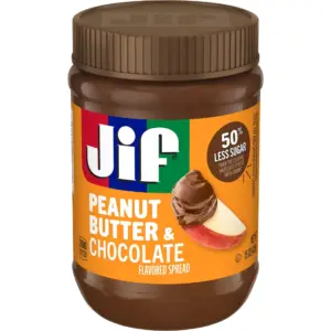 Jif Peanut Butter and Chocolate Flavored Spread | 15 Ounce. Jar | Single