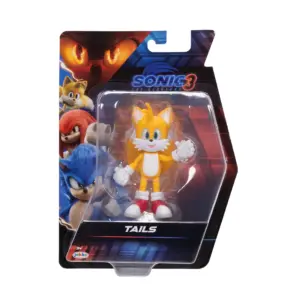 Sonic The Hedgehog 3 Movie 5 inch Tails Action Figure 20 Points of Articulation (Premium Edition)