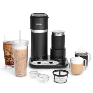 Mr. Coffee 4-in1 Single-Serve Latte | Iced | & Hot Coffee Maker | Black | NoSize