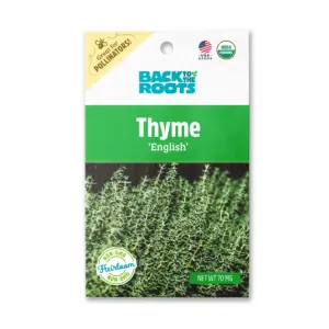 Back to the Roots Organic English Thyme Gardening Seeds | 1 Packet