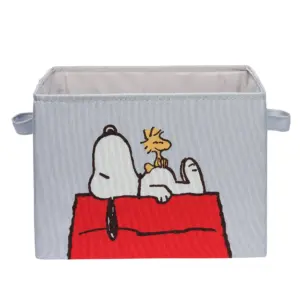 Lambs and Ivy Snoopy Foldable/Collapsible Storage Bin/Basket Organizer w/ Handles