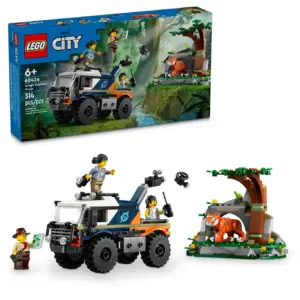 LEGO City Jungle Explorer Off-Road Truck Building Set | Car Toy for Kids Ages 6 & Up | Fun Birthday Gift Idea | Off-Road Toy Truck Vehicle | 3 Adventurer Minifigures | Tiger Figure | Jungle Toy | 60426