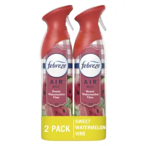 Febreze Air Freshener Spray | Odor-Fighting Room Spray | Sweet Watermelon Vine | 8.8oz | 2 Count