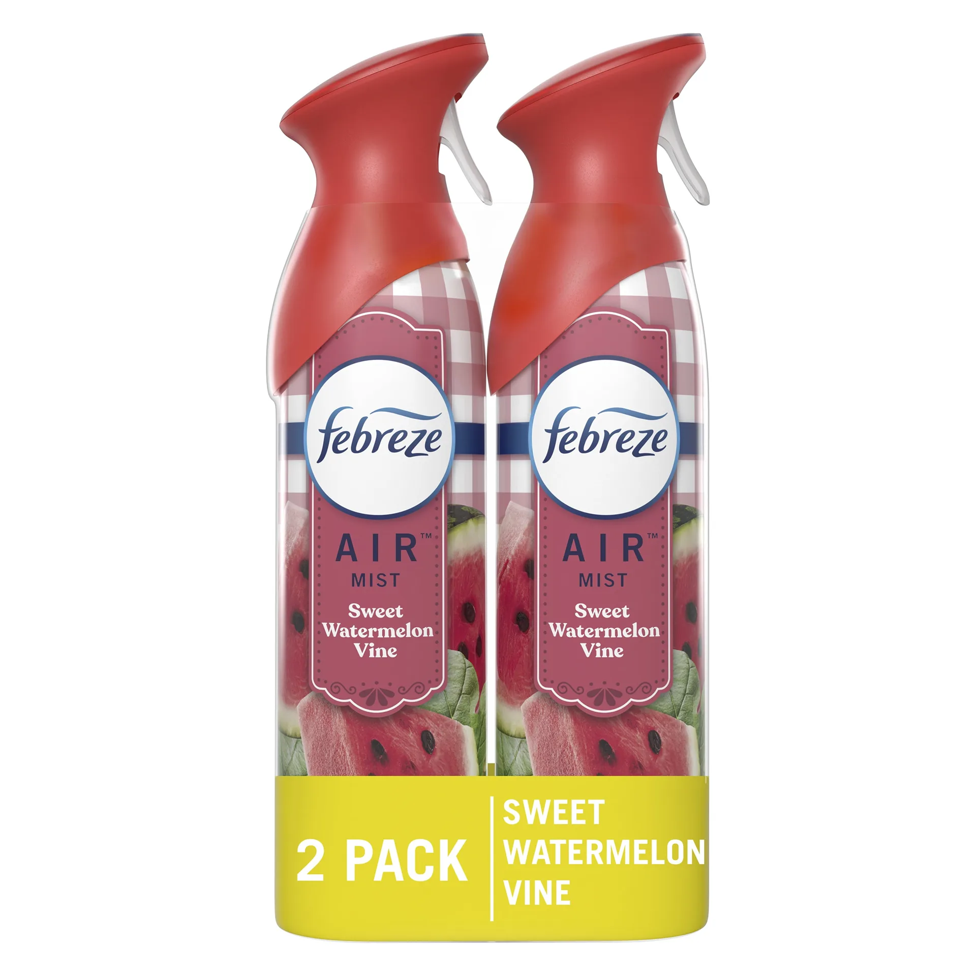 Febreze Air Freshener Spray | Odor-Fighting Room Spray | Sweet Watermelon Vine | 8.8oz | 2 Count