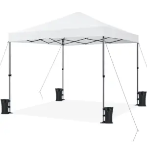 Yaheetech 10x10ft Pop-up Canopy with One-Push-To-Lock Setup Mechanism | White