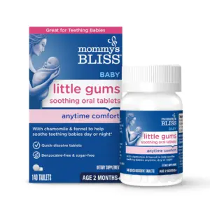 Mommy's Bliss Little Gums Baby Benzocaine & Sugar Free Soothing Oral Dissolving Tablets | 140 Tablets