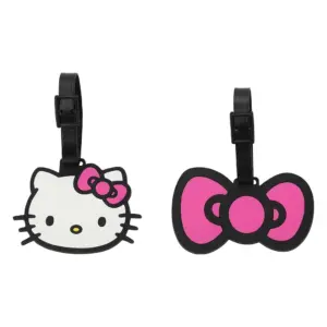 Hello Kitty 2pc Youth Luggage Tag Set | Molded Rubber with Printed ID Card