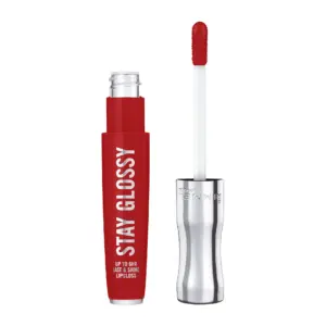Rimmel Stay Glossy Lip Gloss | Firecracker 440 | 0.18 fl Ounce | Single