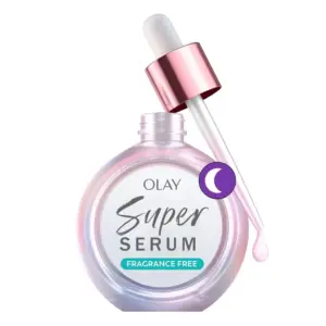 Olay Super Serum Night Repair 5-Inch-1 Lightweight Skin Cell Renewing Face Serum | 1.0 fl Ounce Wrinkle Correcting Skin Care Treatment with Salicylic Acid | Niacinamide | Lactic Acid | Glycerin | Peptide