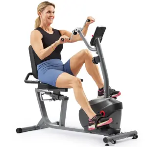 Sunny Health and Fitness Magnetic Indoor Recumbent Cycling Bike + Hand Cycle w Smart Bluetooth and FREE SunnyFit App | SF-RB423034