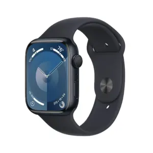 Restored Apple Watch Series 9 (GPS) 45mm Midnight Aluminum Case with Midnight Sport Band | S/M | Midnight Like New