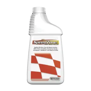 SpeedZone EW Lawn Weed Killer | Rainfast Inch 3 Hours | Re-Seed Inch 7 Days | 20 fl Ounce Bottle by PBI Gordon