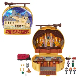 Polly Pocket Dolls & Playset | Collector Harry Potter Compact with 5 Dolls & 11 Accessories