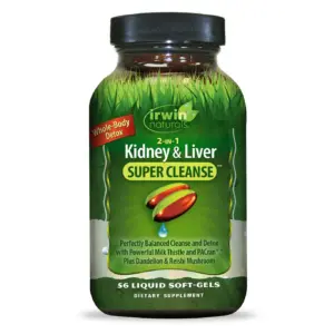 Irwin Naturals 2-Inch-1 Kidney and Liver Super Cleanse 56 Liquid Soft-Gels