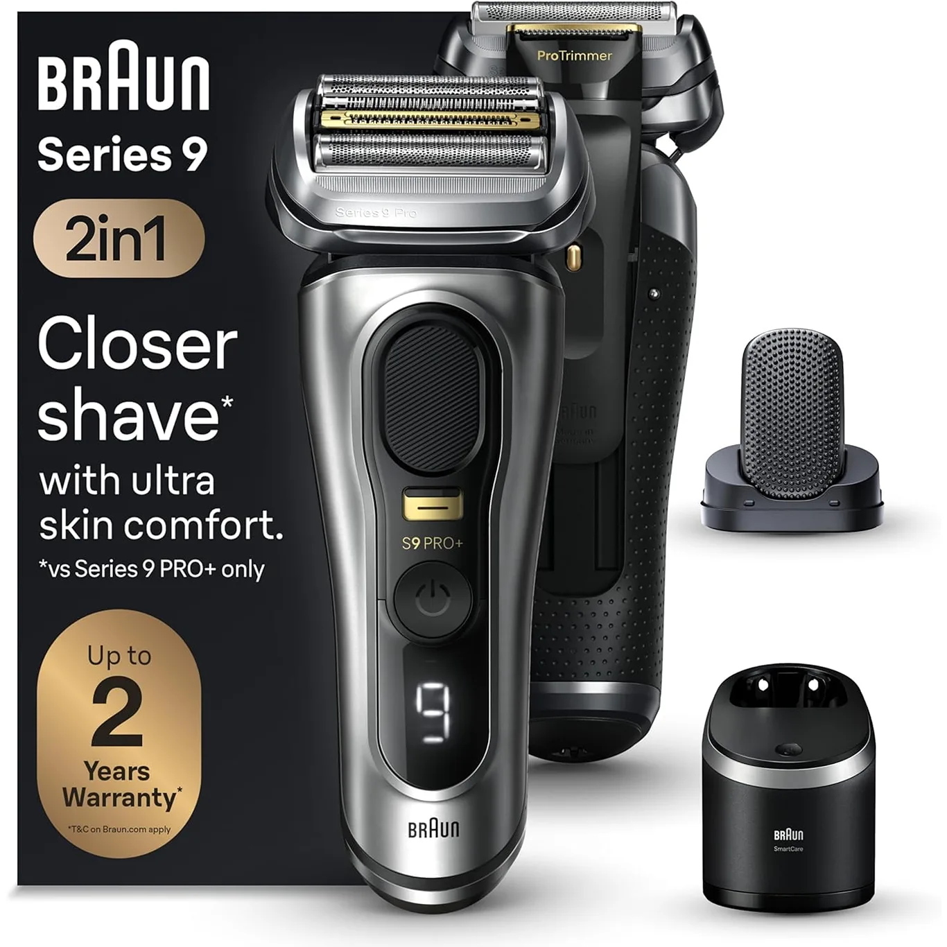 Braun 9597cc Series 9 PRO+ Electric Razor for Men (Premium Edition)