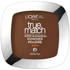 L'Oreal Paris True Match Powder Foundation Makeup | Oil Free | N9 Medium Deep | 0.33 Ounce