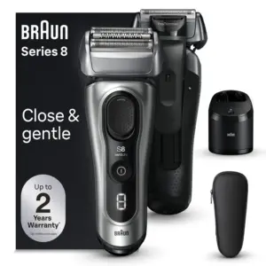 Braun Series 8 8567cc Men's Electric Shaver with 4+1 Shaving Elements | Precision Trimmer | & SmartCare Center