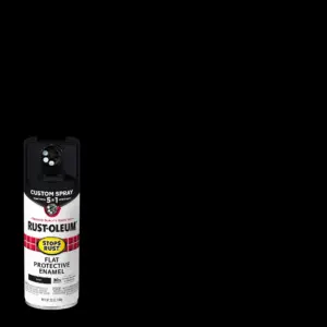 Black | Rust-Oleum Stops Rust Custom Sprays 5 Inch 1 Satin Spray Paint- 12 Ounce | 376869 | Satin Black | Single