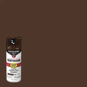 Leather Brown | Rust-Oleum Stops Rust Custom Sprays 5 Inch 1 Gloss Spray Paint- 12 Ounce | 376892 | Single
