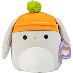 Squishmallows 10-Inch Valentina The Grey Summer Bunny | Official Jazwares Plush | Collectible Soft and Squishy Rabbit Stuffed Animal Toy | Add to Your Squad | Great Gift for Kids | Girls and Boys