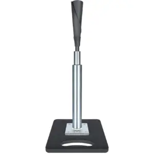 JASCOPRO Metal Baseball Batting Tee | Adjustable Height 24 to 46 | Black and Silver
