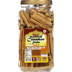 Rani Cinnamon Sticks 40oz (2.5lbs) 1.13kg Bulk PET Jar | 220 -250 Sticks | Strong Aroma | Perfect for Baking | Cooking and Beverages | 3+ Inches Length | Cassia Saigon Cinnamon from Vietnam | Kosher