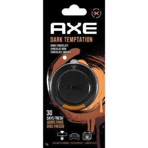 AXE 3D Hanging Gel Car Air Freshener (Dark Temptation Scent | 1 Pack)