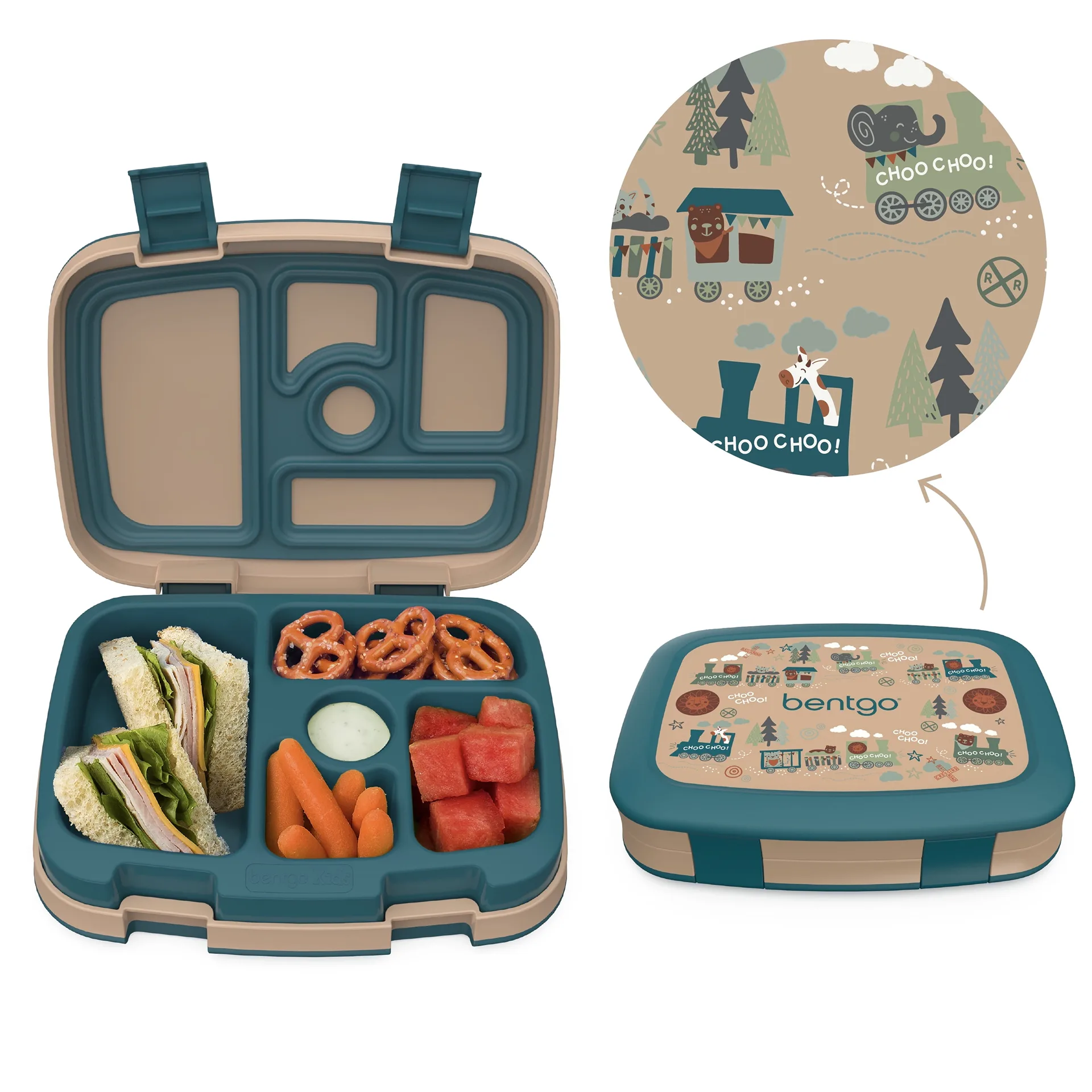 Bentgo Kids Prints Bento Box Trains (BGKDPT-TRN)