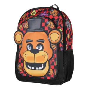 Five Nights at Freddy's 3D Freddy Fazbear Let's Eat 16 Kids School Travel Backpack (Premium Edition)