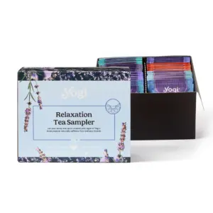 Yogi Tea Stress and Sleep Sampler Box | 8 Favorite Herbal Teas (32 Tea Bags) | Assorted Delicious Wellness Teas | Caffeine Free | Tea Gift Set and Variety Pack Sampler