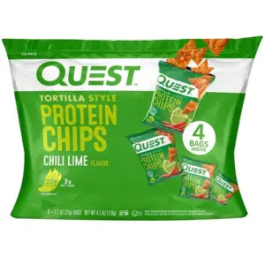 Quest Tortilla Style Protein Chips | Chili Lime | 1.1oz | 4 Count Bags | Single