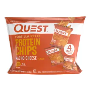 Quest Tortilla Style Protein Chips | Nacho Cheese | Baked | 1.1oz | 4 Count | Single | 1.1 Ounce