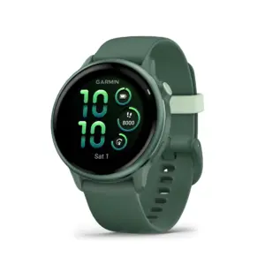 Garmin vivoactive 6 | Health & Fitness GPS Smartwatch | AMOLED Display | Up To 11 Days Of Battery | Metallic Jasper Green with Jasper Green Band