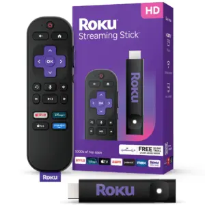 Roku Streaming Stick HD 2025 | HD Roku Streaming Device for TV with Voice Remote | Free and Live TV