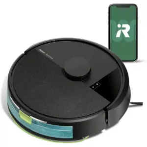 iRobot Roomba 105 Vac Robot Vacuum & Self-Charging Dock with Intense Power Lifting Suction | LiDAR Navigation | for Carpet & Hard Floors | Cleans Inch Neat Rows | Model # Q312020