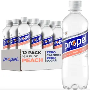 Propel Electrolyte Drinking Water | Peach | 16.9 fl Ounce | 12 Count
