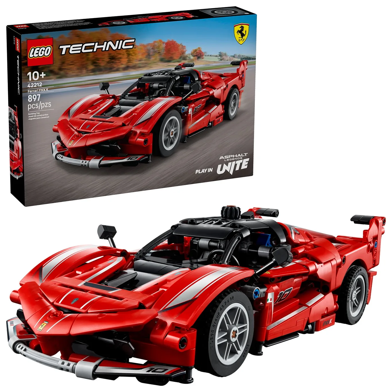 LEGO Technic Ferrari FXX K Kids Toy Car | Building Toy for Girls and Boys | Ferrari Car Toy for Ages 10+ | Makes a Cool Birthday or Any | Time Gift for Kids | Race Car Model for Play and Display | 42212