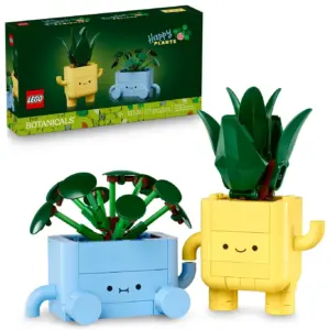 LEGO Botanicals Happy Plants Building Toy for Kids | Girls | and Boys 9+ | Playroom Decor for Desk or Shelf | Birthday Gift Idea for Young Gardeners | Artificial Indoor Plant for Play and Display | 10349
