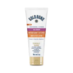 Gold Bond Age Renew Antioxidant Defense Body and Face Lotion | 8 Ounce
