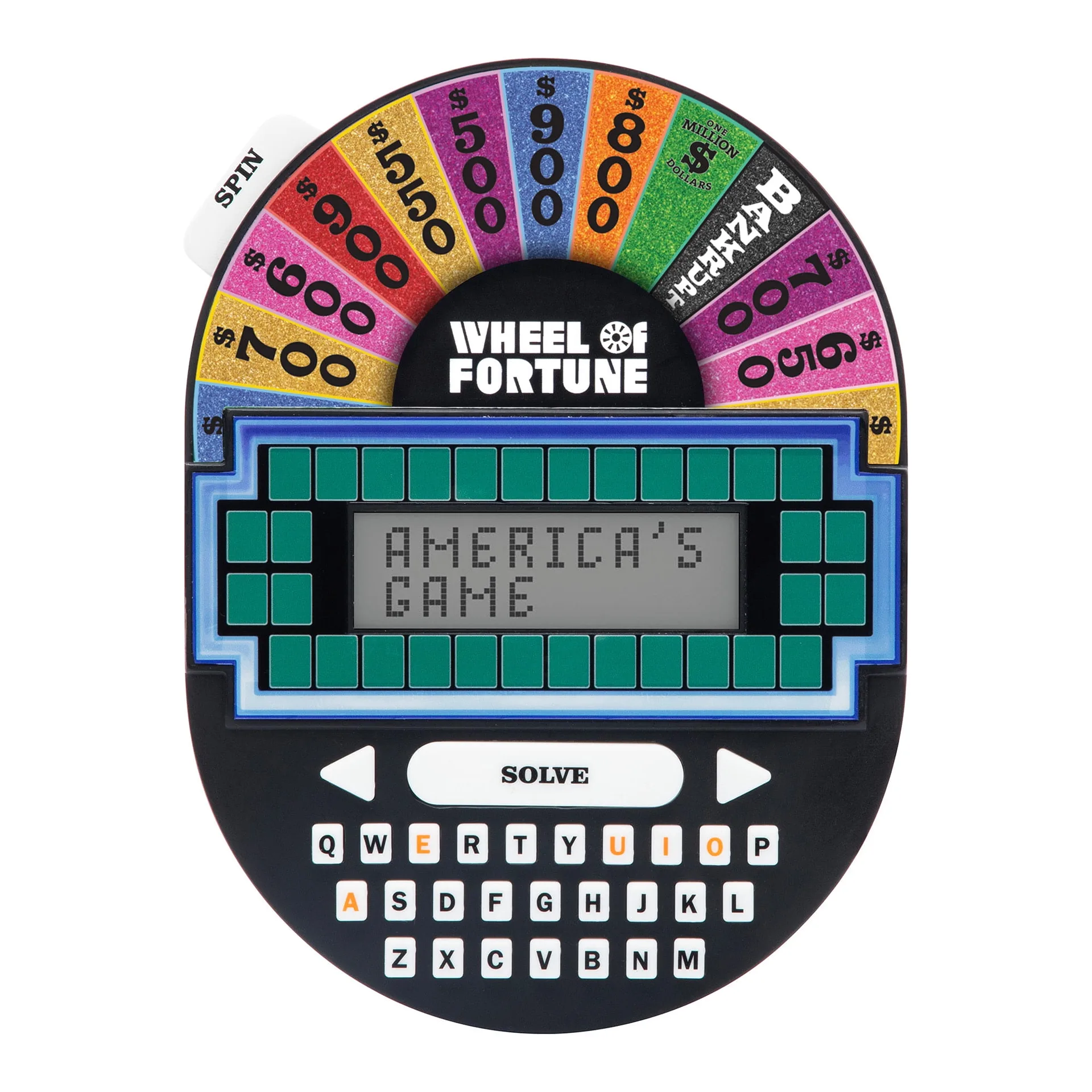 Educational Insights Wheel of Fortune Electronic Handheld Game | Portable Memory Game Ages 8+