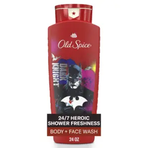 Old Spice Cleansing Body Wash for Men | 24/7 Shower Fresh | 2 Inch 1 Body & Face Wash | Rich Lather | Batman | Black Cherry & Nightfall Scent | 24oz