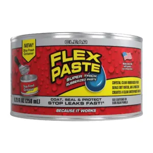 Flex Paste Super Thick Rubber Paste | 8.75 fl Ounce | Clear