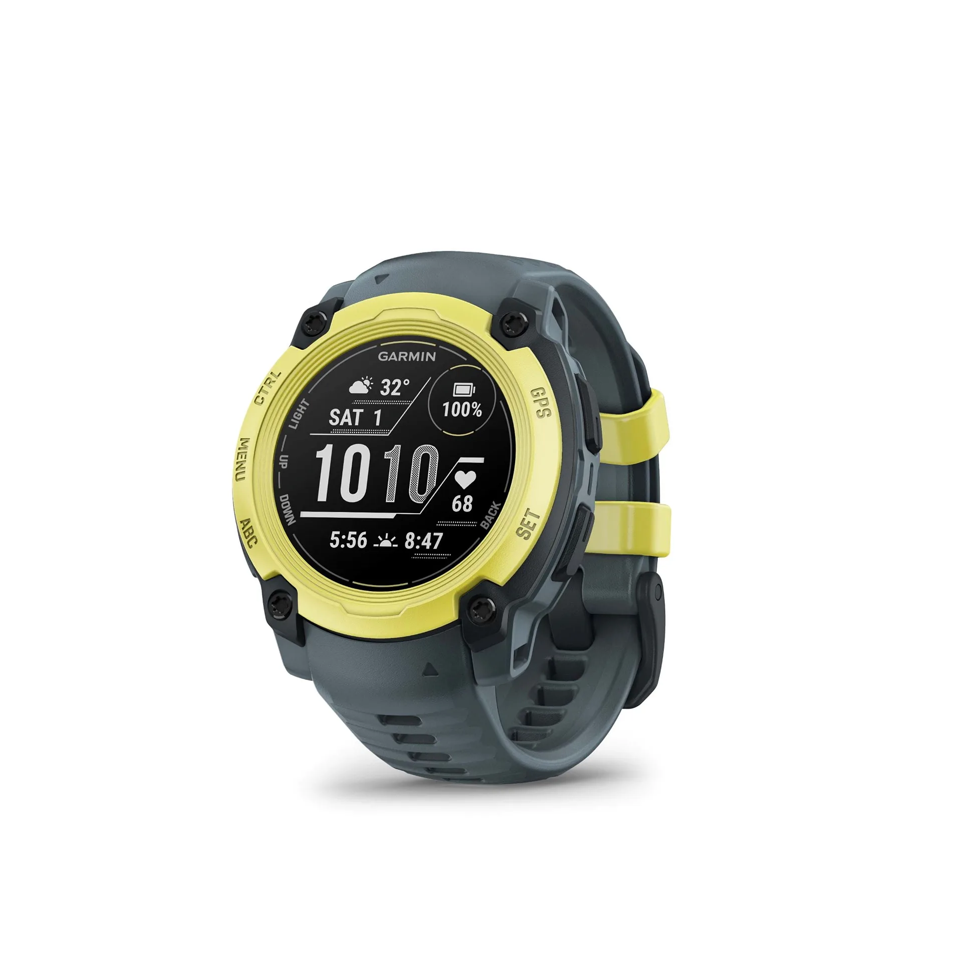 Garmin Instinct E 40mm | Rugged Outdoor GPS Smartwatch | 24/7 Health Monitoring | Wrist-Based Heart Rate | Up to 16 Days of Battery Life | Electric Lime/Twilight | Electric Lime with Twilight