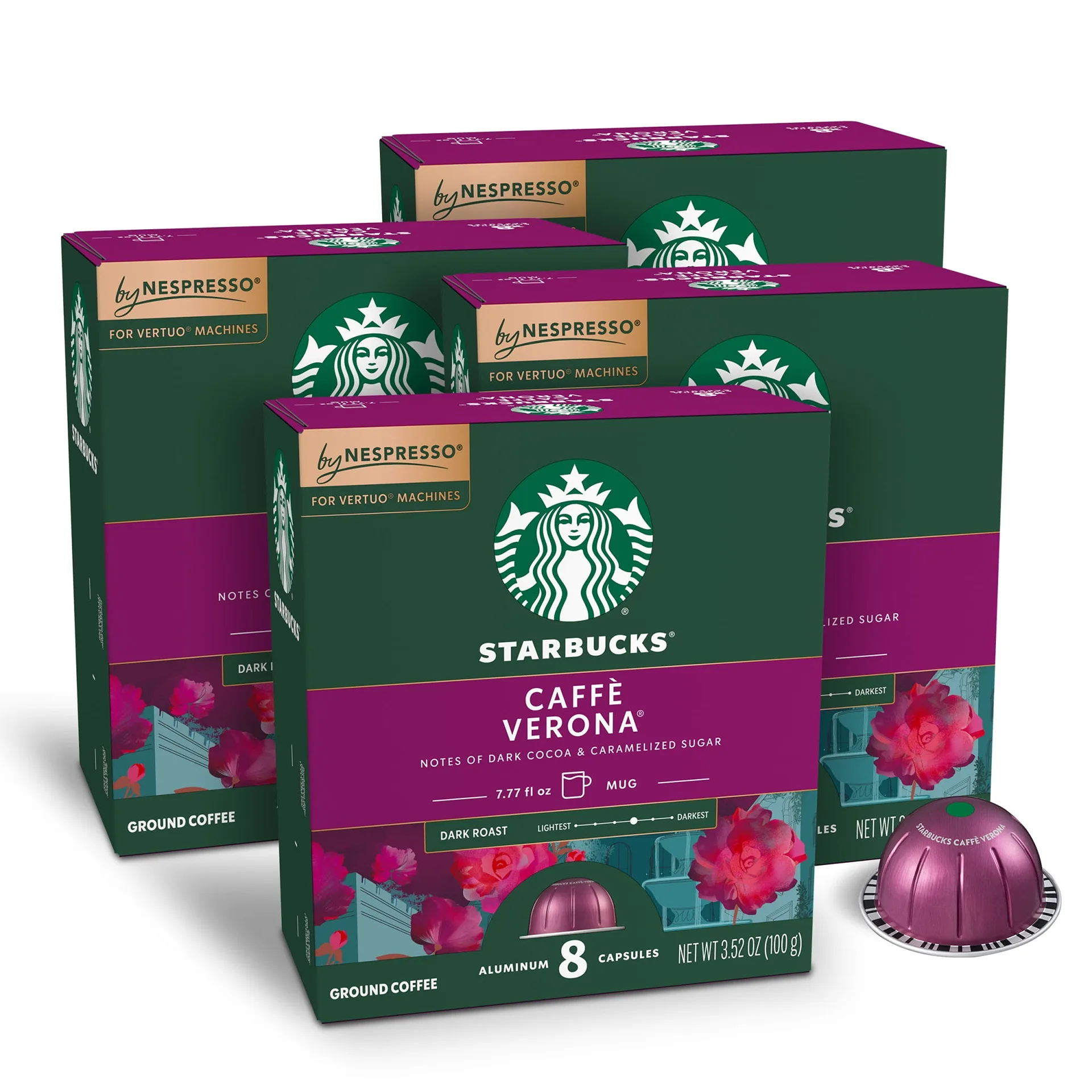 Starbucks by Nespresso Vertuo | French Roast | Dark Roast Nespresso Pods | 32 Count