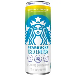 Starbucks Iced Energy Blueberry Lemonade 12 fl Ounce Can | Single | Blueberry Lemonade