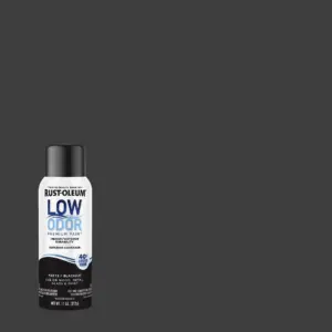 6 Pack | Blackout | Rust-Oleum Low Odor Premium Matte Spray Paint- 11 Ounce