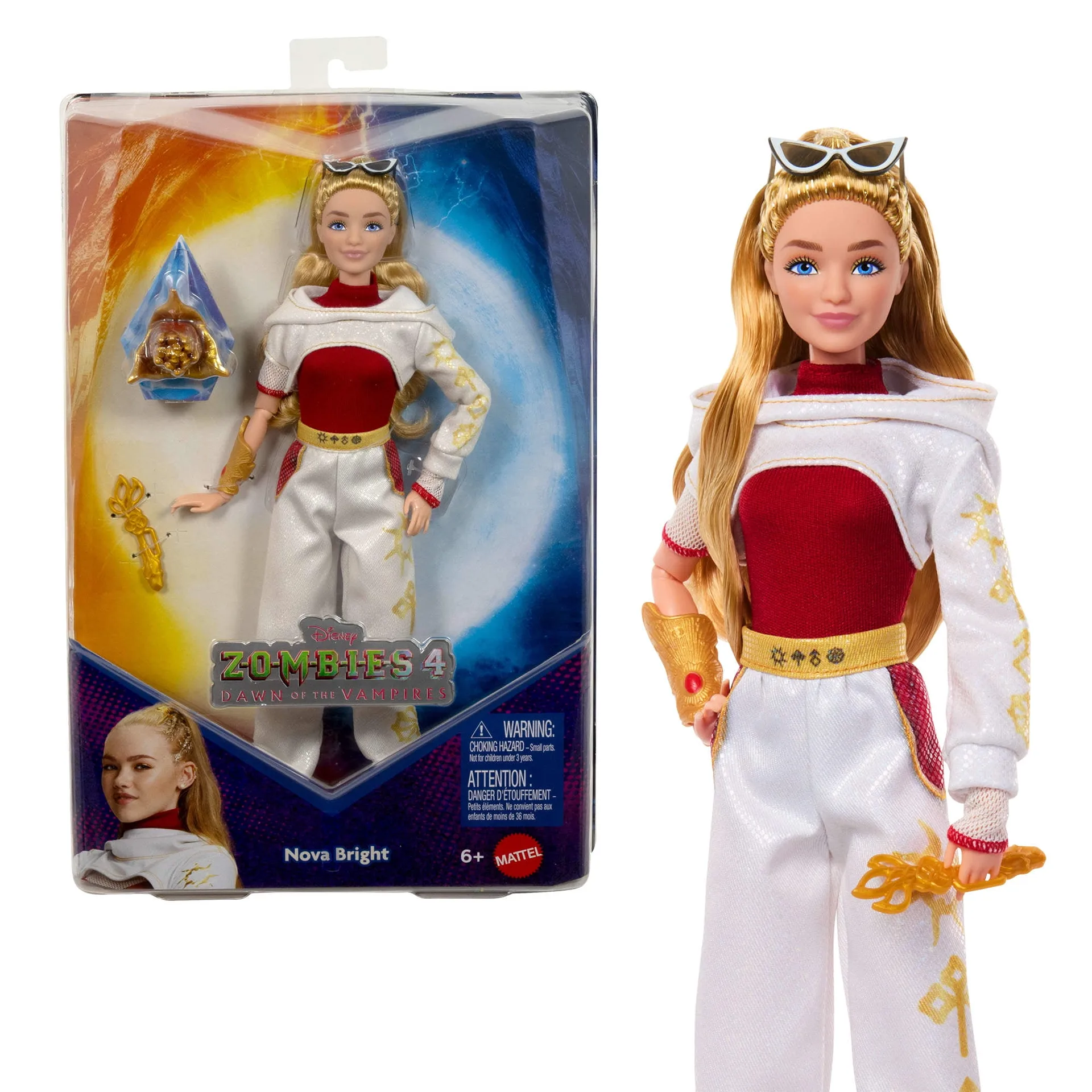 Disney Zombies 4: Dawn of the Vampires Nova Bright Doll with Movie-Inspired Outfit and Accessories