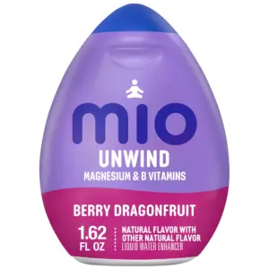 Mio Unwind Berry Dragonfruit Liquid Water Enhancer with Magnesium and B Vitamins | 1.62 fl Ounce Bottle