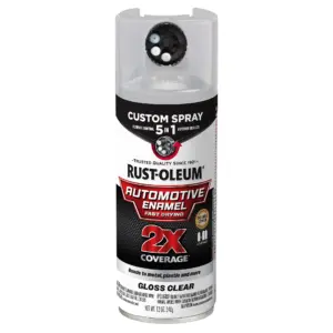 Gloss Clear | Rust-Oleum 2X Automotive Enamel 5 Inch 1 Spray Paint | 12 Ounce | 394895